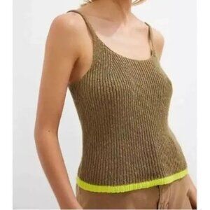 Anthropologie Pilcro Easy Breezy Crochet Knit Tank S